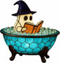 WoduYrt Halloween Ghost Bubble Bath Lamp Blue LED Night Light Decor - -