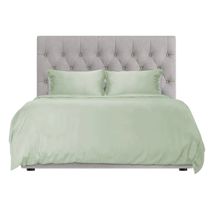 Light Green Full Size Duvet Cover 3 -Piece Set - Kia Day Design