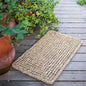 Organic Natural Straw Door Mat - Rectangular -