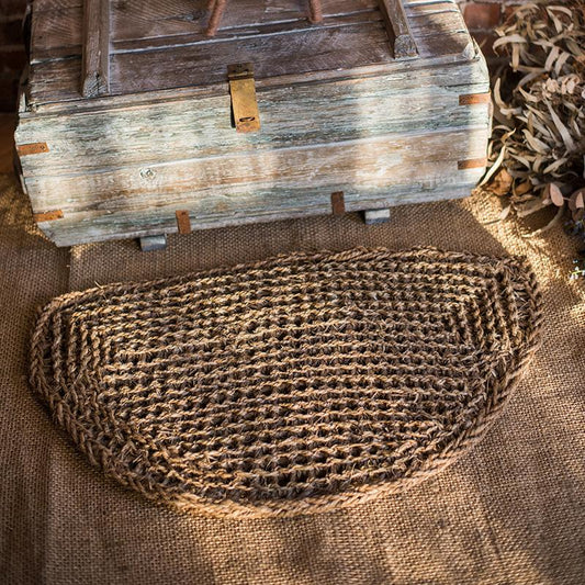 Organic Natural Straw Door Mat - - Rug