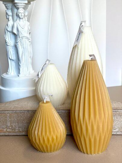 Origami Lantern Handmade Candle - - candles
