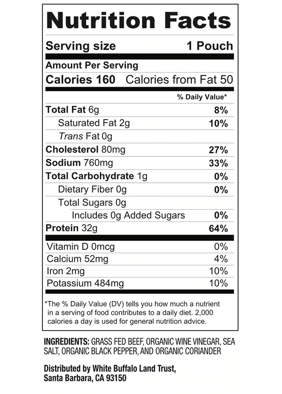 Original Grass Fed & Finished Beef Biltong - - Biltong