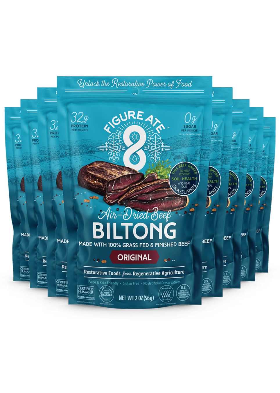 Original Grass Fed & Finished Beef Biltong - - Biltong