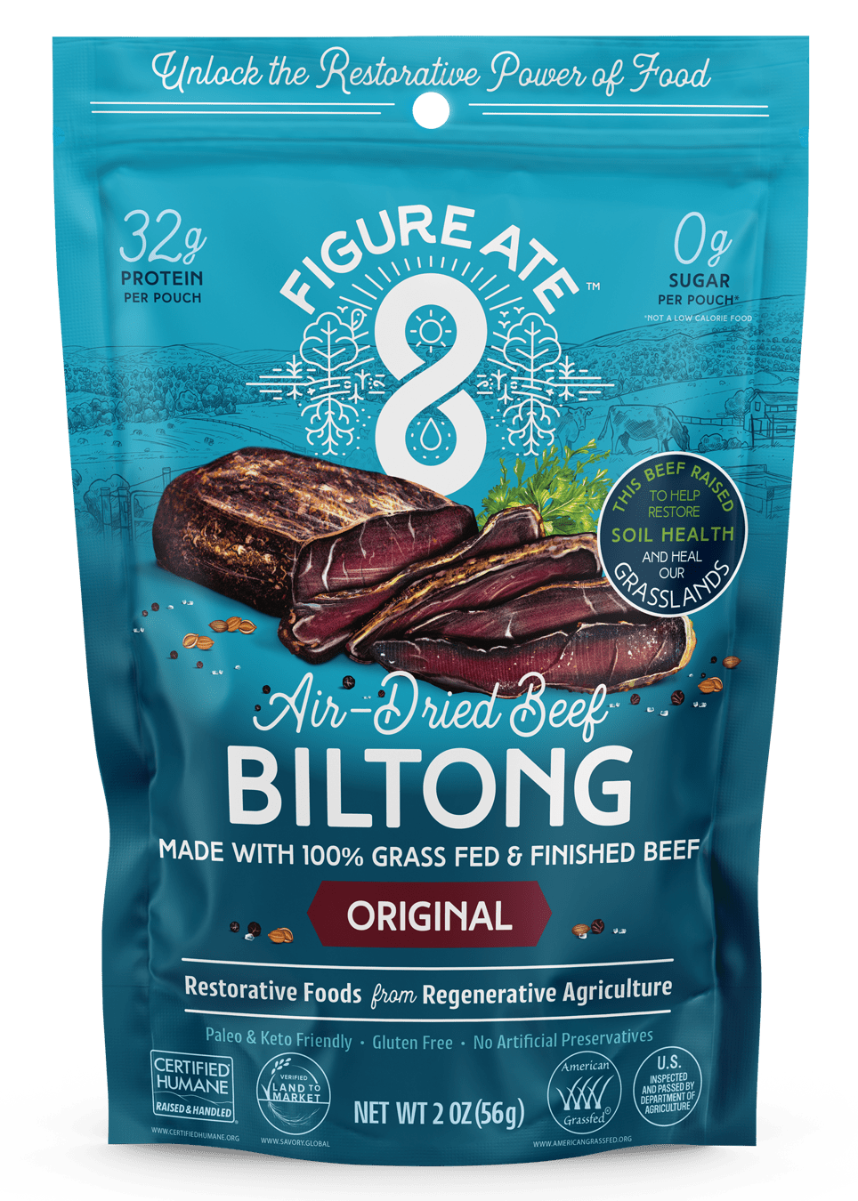 Original Grass Fed & Finished Beef Biltong - - Biltong