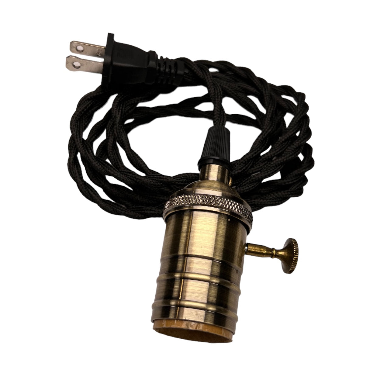 7-foot Braided Adapter with Light Socket - -