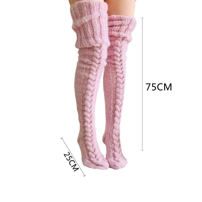 Winter Knitted Knee Socks - Kia Day Design