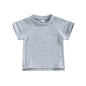 Toddler Kids Baby Girls Boys Summer Casual Tops Gray 18M