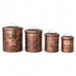 Oxidized Copper Finish Stainless Steel Canisters - - canisters