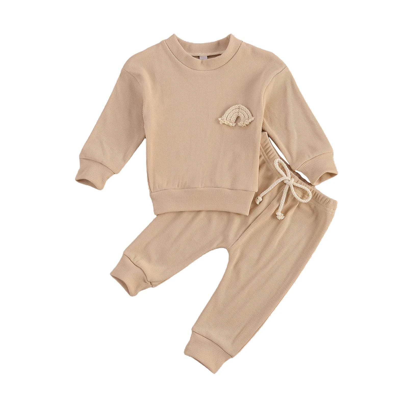 Baby Long Sleeve Romper and Pants Set - - baby clothes