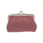 Red Checkered Vintage Coin Purse - A red - coin purse