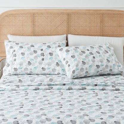 Coastal Printed Sheet Set - Newport Collection - Seashell - Bed Sheets