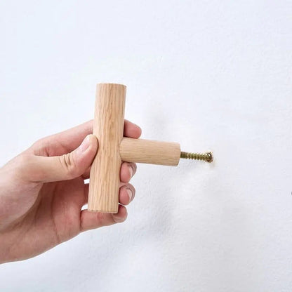 New Wood Hooks Hanger Wall Hanging Coat Hook Key Holder Hat Kia Day Design