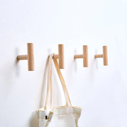 New Wood Hooks Hanger Wall Hanging Coat Hook Key Holder Hat Kia Day Design