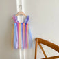 Gradient Mesh Girls' Rainbow Princess Dress - Kia Day Design