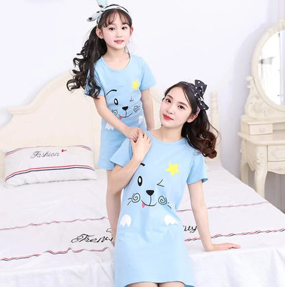 Summer Girls Nightgown Pajamas - Kia Day Design