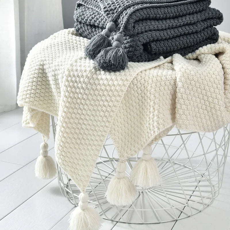 Hand-knitted Blanket