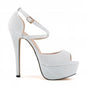 High Heel Nightclub Sandals - White 36 - heels