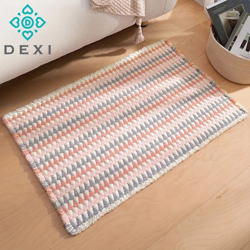 Geometric Pattern Long Pile Area Rugs - Kia Day Design