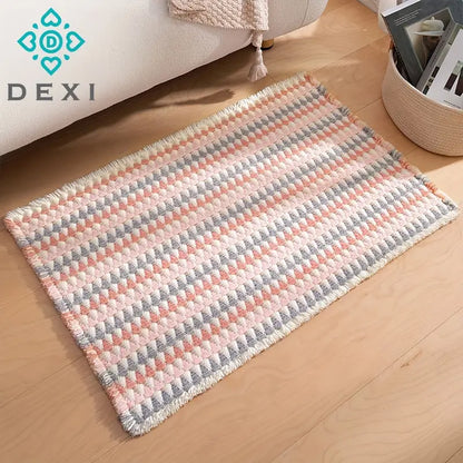 Geometric Pattern Long Pile Area Rugs - Kia Day Design