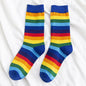 Rainbow Striped Stockings for Women - Kia Day Design