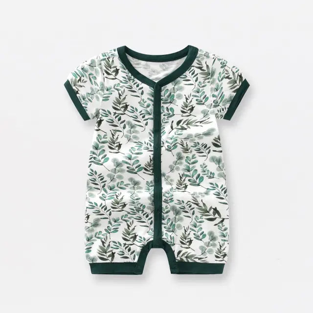 Bamboo Fiber Baby Zippered Romper - Kia Day Design