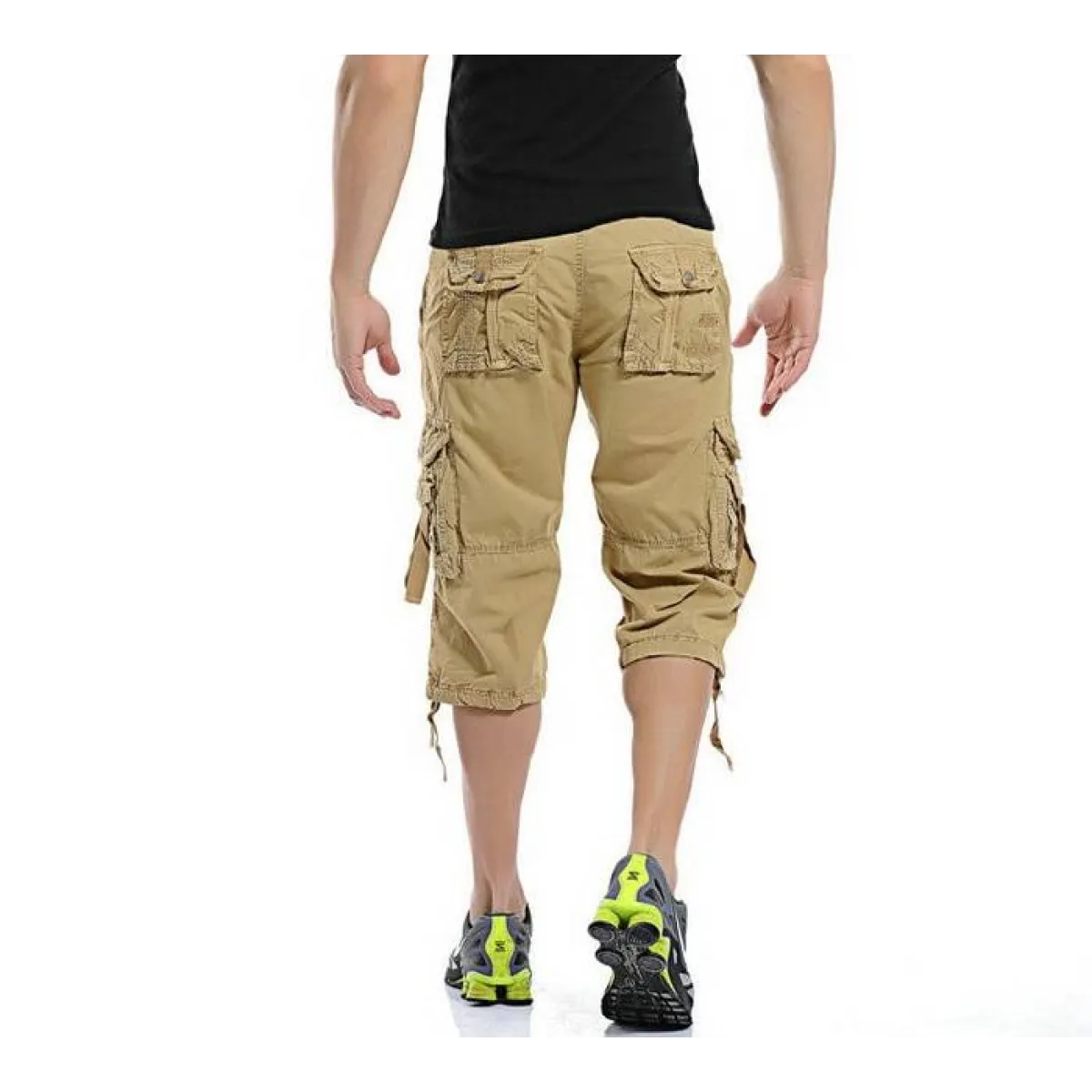 Patterned Art Textile Shorts - -