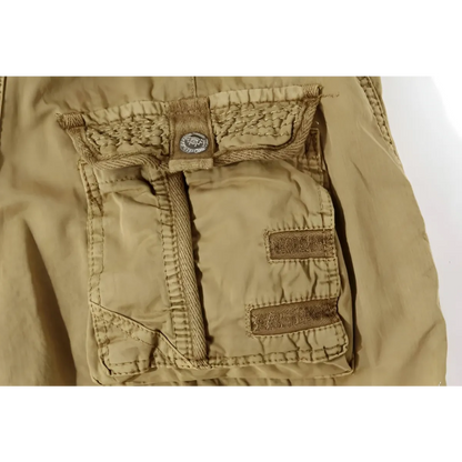Patterned Art Textile Shorts - -