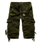 Patterned Art Textile Shorts - Green -