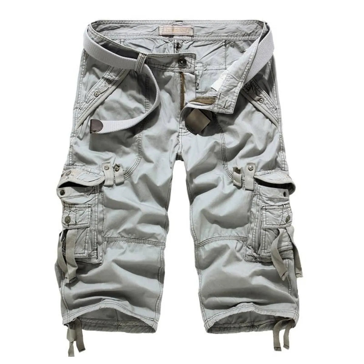 Patterned Art Textile Shorts - -