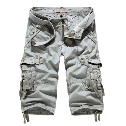 Patterned Art Textile Shorts - -