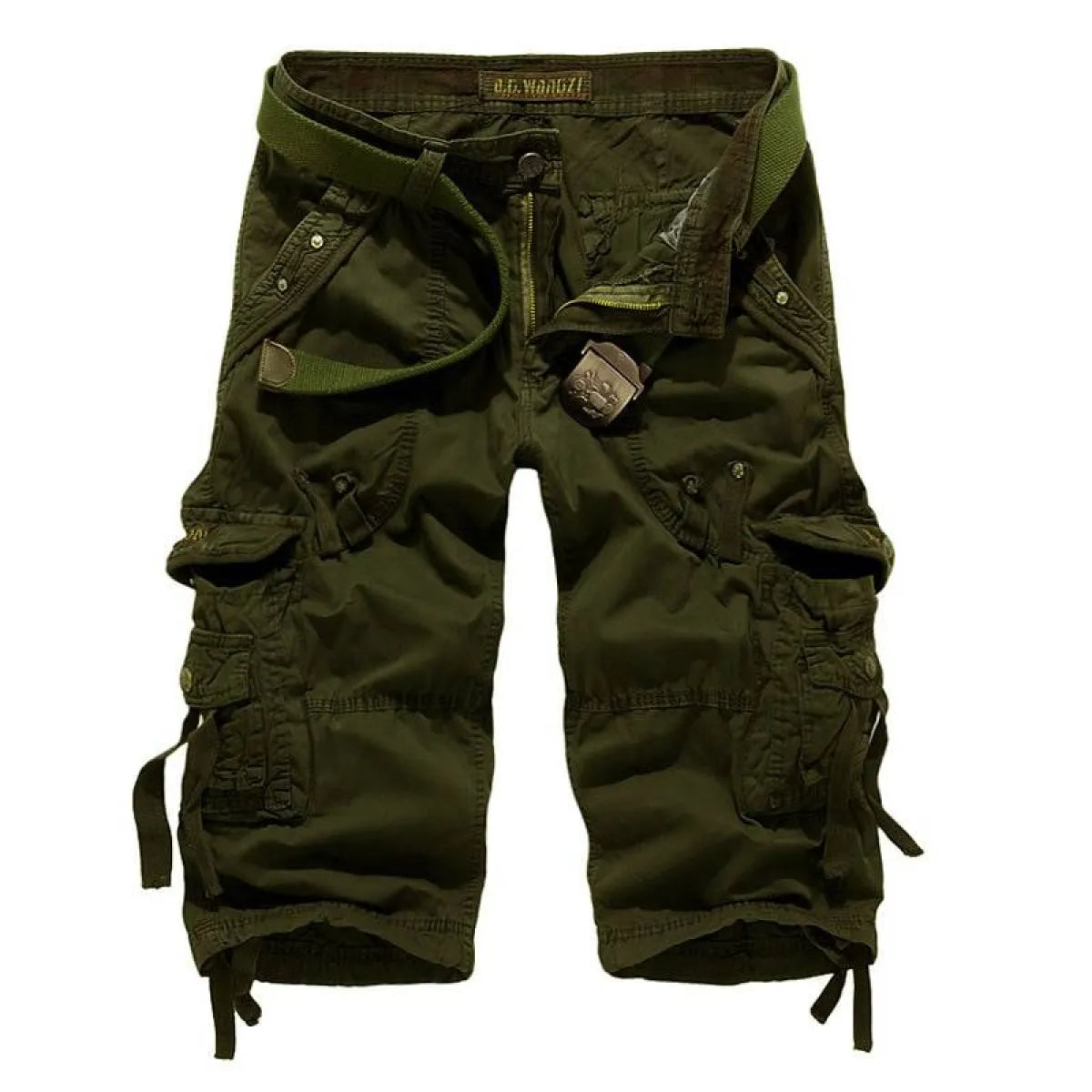 Patterned Art Textile Shorts - -