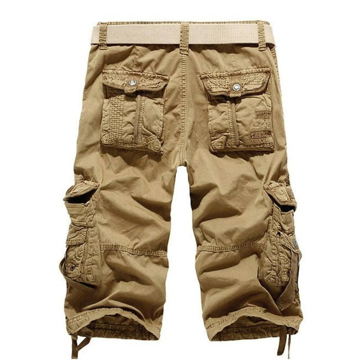 Patterned Art Textile Shorts - -