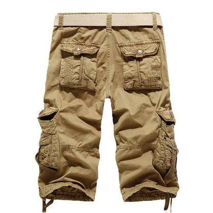 Patterned Art Textile Shorts - -