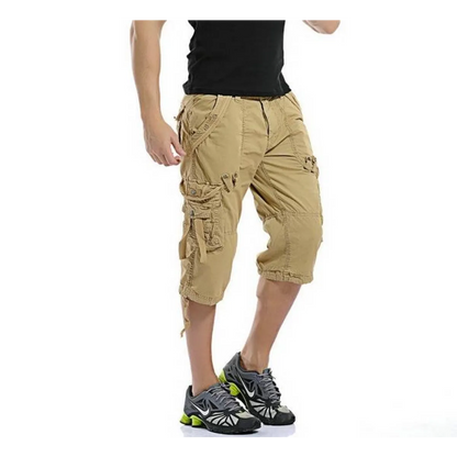 Patterned Art Textile Shorts - -