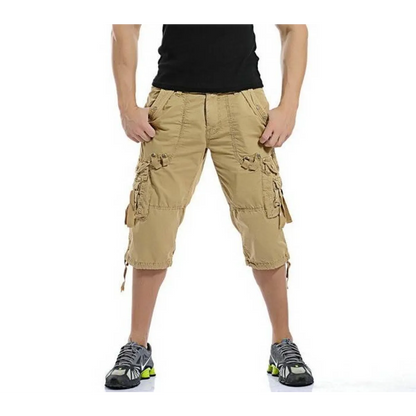 Patterned Art Textile Shorts - -