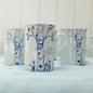 Personalized Ceramic Birch Mug Set – Custom Initials in Heart Design - cobalt - personalized mug