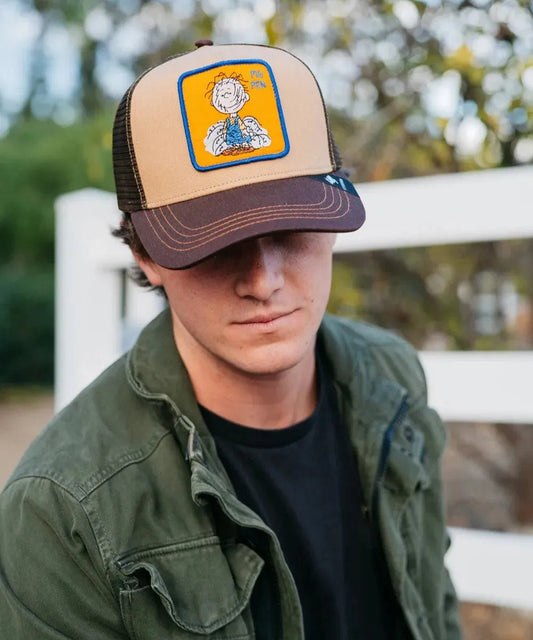 Peter Grimm Peanuts Pig Pen (Brown) - Trucker Cap - - Headwear