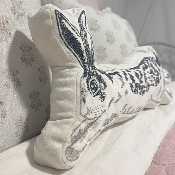 Leaping Easter Bunny Pillow - - Sale