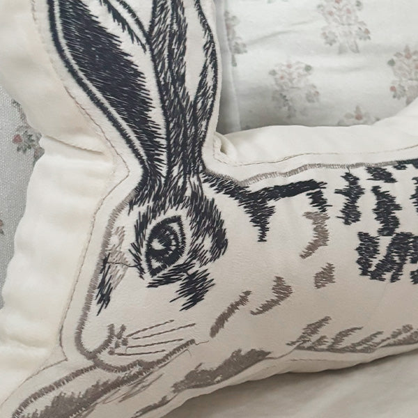 Leaping Easter Bunny Pillow - - Sale