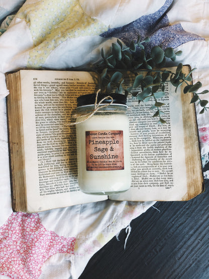 Pineapple Sage & Sunshine Candle - - Candles & Melts