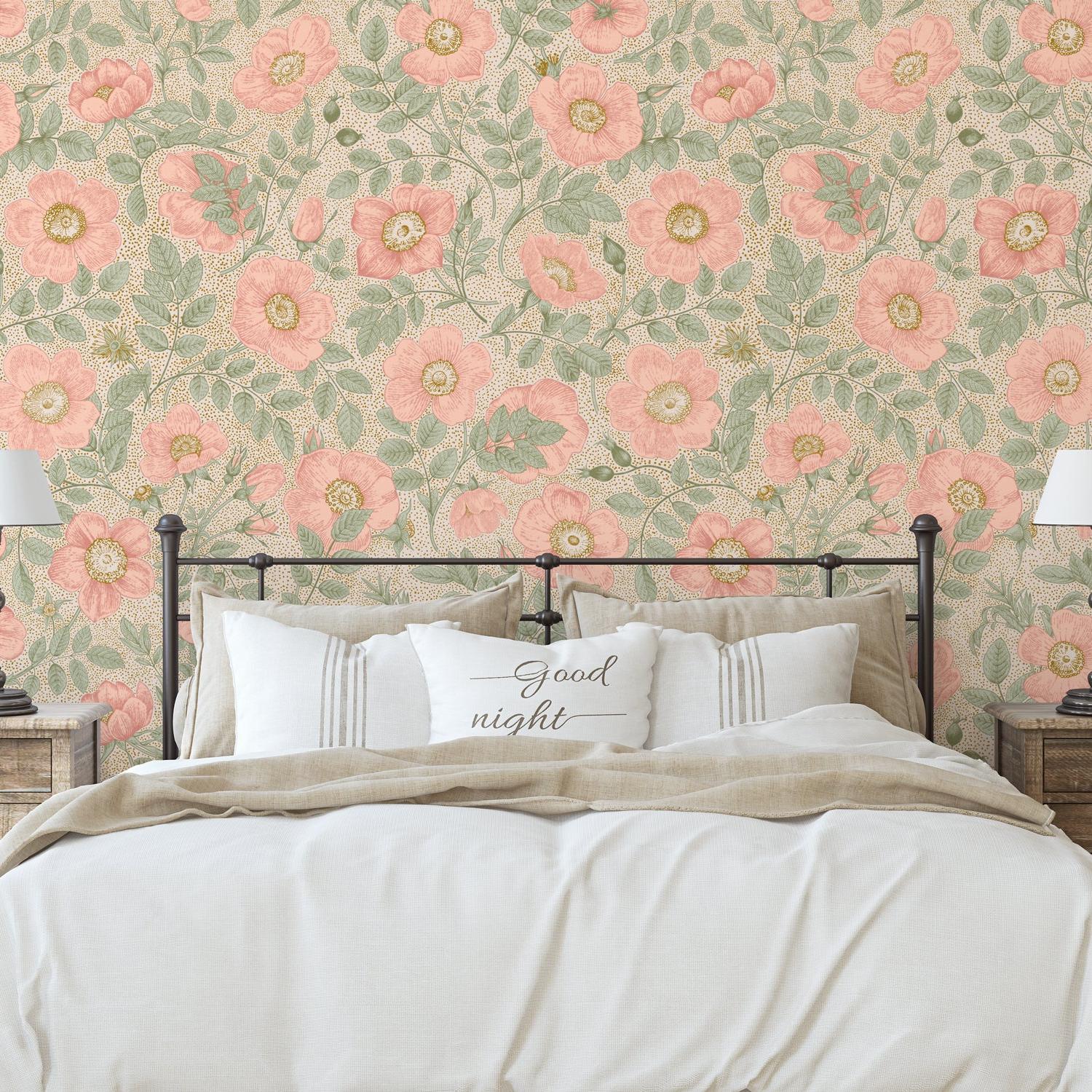 Poppy Wallpaper- WALL BLUSH- {{Product type}}
