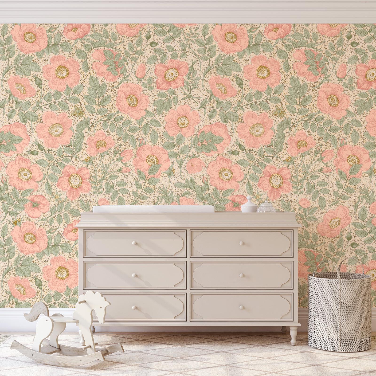 Poppy Wallpaper- WALL BLUSH- {{Product type}}