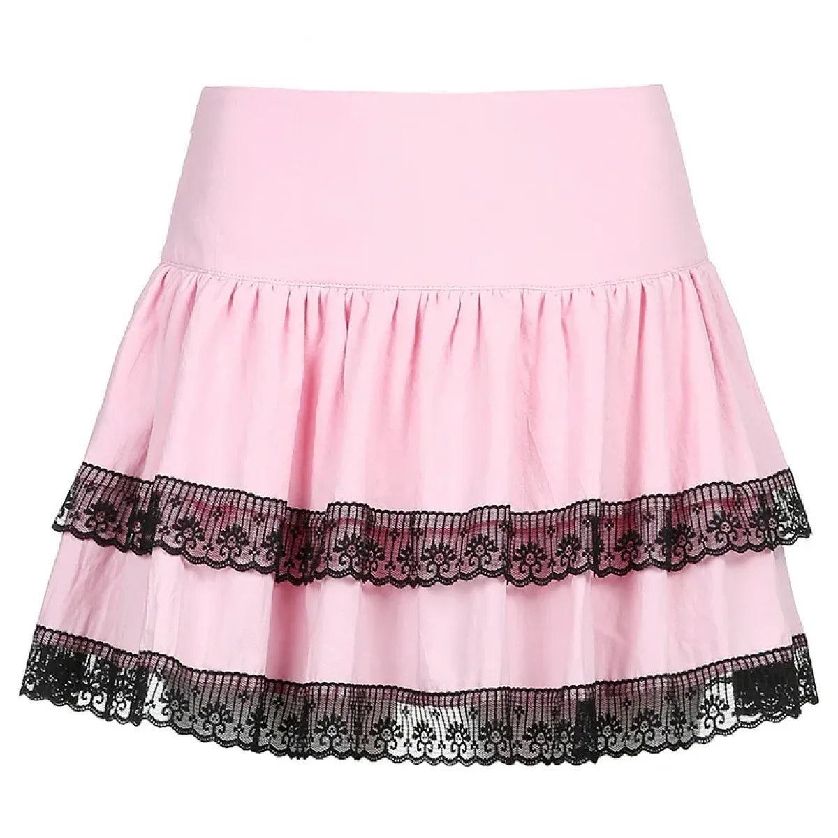 Lolita Plaid Mini Skirt – Gothic Harajuku - Pink - Skirts