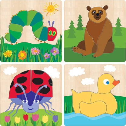 Eric Carle Chunky Wood Puzzles - Kids 4 Pack - - Toy Shoppe >> Puzzles