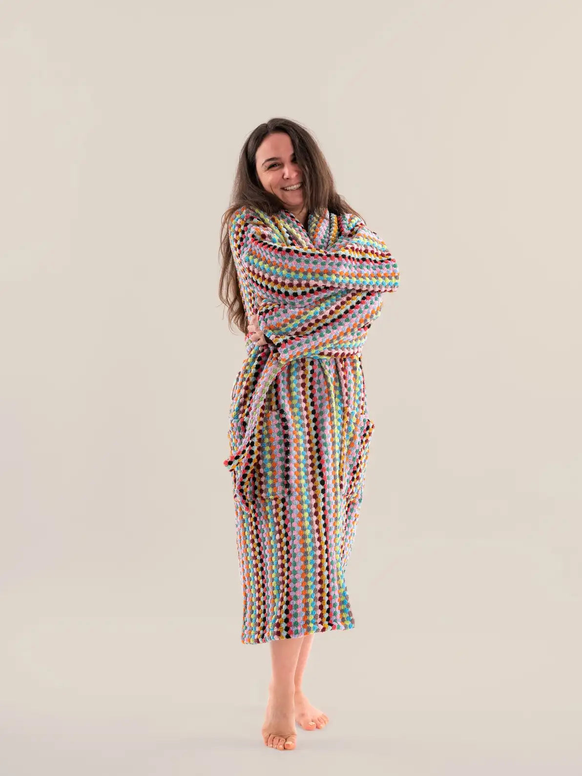 Pom Pom Bathrobe - - Bath Robe