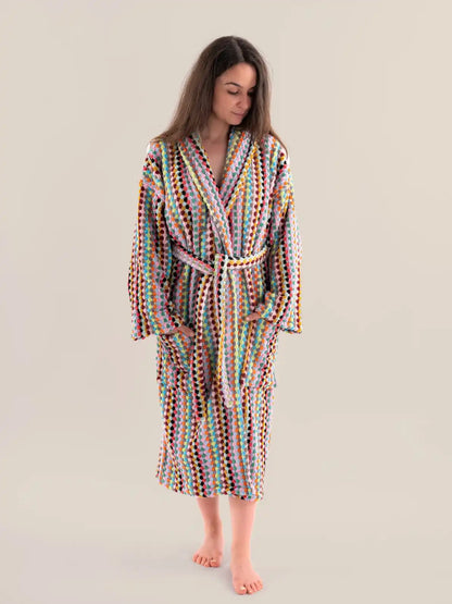 Pom Pom Bathrobe - M - Bath Robe