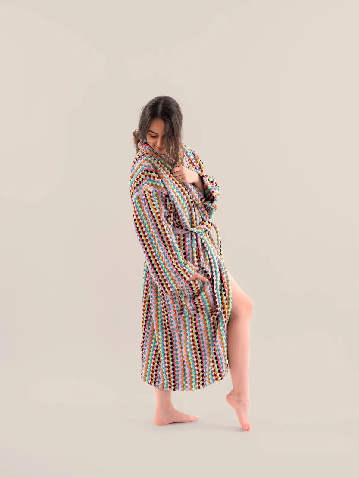 Pom Pom Bathrobe - - Bath Robe