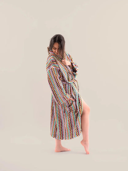 Pom Pom Bathrobe - - Bath Robe