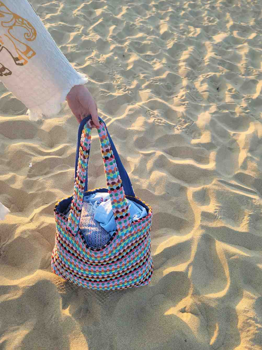 Pom Pom Tote Bag - - Towels
