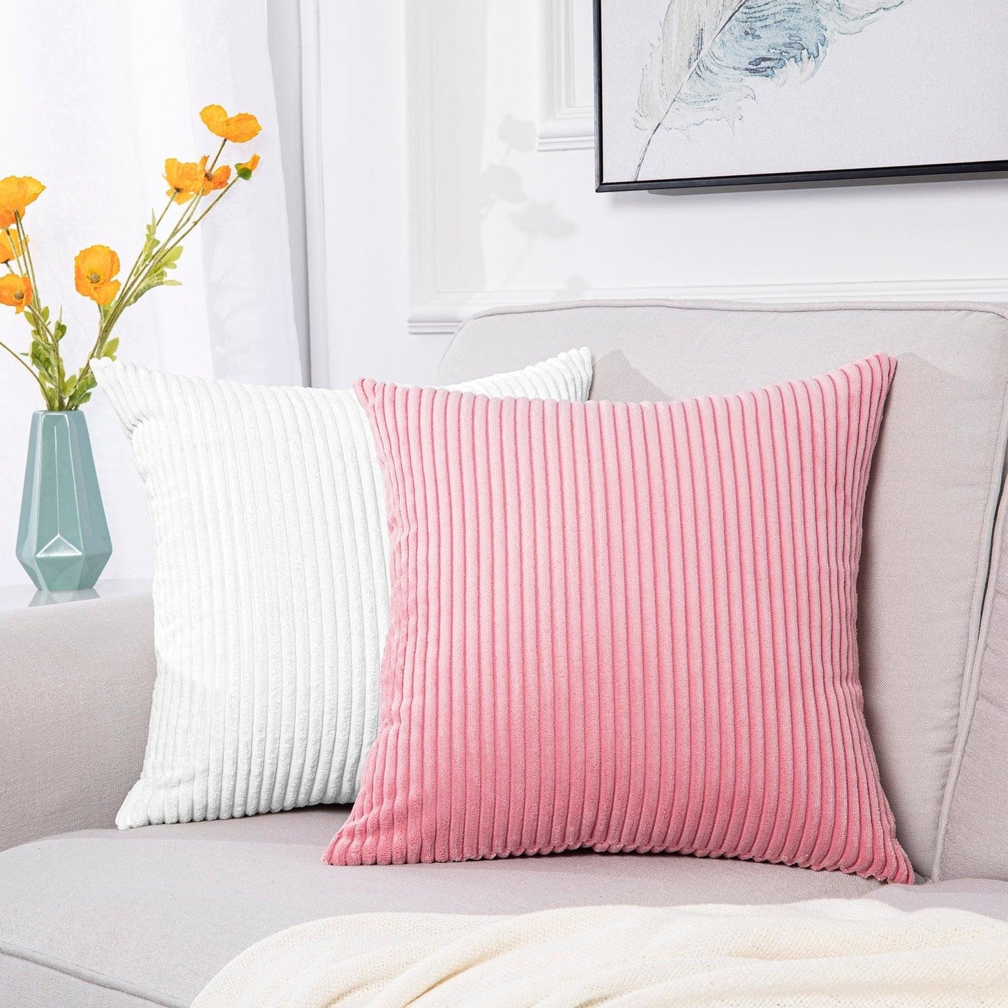 Solid Color Throw Pillow Cases Velvet - - ST50DE7258KSN